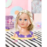 ZAPF Creation Sister Styling Head, Make-up og frisør hoved BABY born Sister Styling Head, Dukke hårstylingssæt, 3 År, 1,01 kg