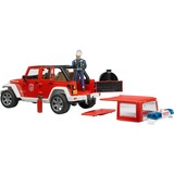 bruder 2528 legetøjsbil, Model køretøj Rød/Hvid, Jeep, Indendørs/udendørs, 3 År, Plast, Rød