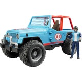 bruder 2541 legetøjsbil, Model køretøj Blå, Jeep, Indendørs/udendørs, 3 År, Plast, Blå