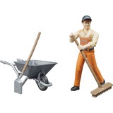 bruder 62130 legetøjsfigur til børn, Spil figur 0,25 År, Grå, Orange, Plast