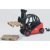 bruder Linde fork lift H30D with 2 pallets legetøjsbil, Model køretøj Sort/Rød, 3 År, Syntetisk ABS, Sort, Rød