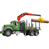 bruder MACK Granite Halfpipe dump truck legetøjsbil, Model køretøj Grøn, 3 År, Syntetisk ABS, Sort, Blå