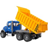 bruder MACK Granite Tip up truck legetøjsbil, Model køretøj 3 År, Syntetisk ABS, Blå, Gul