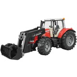 bruder Massey Ferguson 7624 with frontloader legetøjsbil, Model køretøj 3 År, Rød