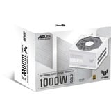 ASUS TUF Gaming 1000W Gold White Edition enhed til strømforsyning 20+4 pin ATX ATX Hvid, PC strømforsyning Hvid, 1000 W, 100 - 240 V, Aktiv, 130 W, 1000 W, 130 W