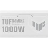 ASUS TUF Gaming 1000W Gold White Edition enhed til strømforsyning 20+4 pin ATX ATX Hvid, PC strømforsyning Hvid, 1000 W, 100 - 240 V, Aktiv, 130 W, 1000 W, 130 W