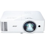 Acer S1386WH dataprojekter Standard kasteprojektor 3600 ANSI lumens DLP WXGA (1280x800) Hvid, DLP-projektor Hvid, 3600 ANSI lumens, DLP, WXGA (1280x800), 20000:1, 16:10, 914,4 - 7620 mm (36 - 300")