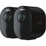 Arlo Ultra Kasse IP-sikkerhedskamera Indendørs & udendørs 1536 x 1536 pixel Loft/væg Sort, IP-sikkerhedskamera, Indendørs & udendørs, Trådløs, 6500 K, 2400 Mhz, FCC, IC, CE