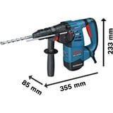Bosch GBH 3-28 DFR 800 W 900 rpm, Borehammer Blå, 2,8 cm, 900 rpm, 3,1 J, 4000 bpm or slag i minuttet, 12 - 18 mm, 1,3 cm