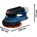 Bosch GEX 12V-150-3, 0601373300, Tilfældige rystepudser Blå/Sort