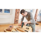 Bosch Universal Impact 18V 1450 rpm Nøglefri 1,3 kg Grøn, Bore-/ skruemaskine Grøn/Sort, Pistolgreb boremaskine, Nøglefri, Grøn, 1 cm, 1450 rpm, 3 cm