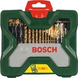 Bosch X-Line 40stk, Boremaskine &amp; bit sæt Grøn, Boremaskine, 6,5 mm, 2,5 cm, 40 stk
