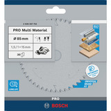 Bosch ‎2608837752 rundsavklinge 8,5 cm 1 stk Tungsten Carbide Tipped (TCT), Metal, 8,5 cm, Bosch, 50 g, 1 stk