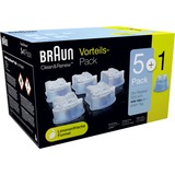 Braun CCR5 + 1 Tilbehør Til Barbermaskiner, Rengøringsmidler Blå, Plast, Irland, geschikt voor alle Braun Clean&Charge reinigingsstations, 1,19 kg, 135 mm