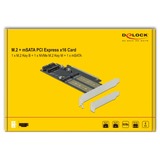 DeLOCK 90486 interface-kort/adapter Intern M.2, Interface card PCIe, M.2, Lavprofil, PCIe 4.0, Kina, Windows 10, Windows 8.1