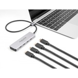 DeLOCK USB 10 Gbps USB Type-C Hub med 4 x USB Type-C stik, USB hub grå