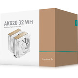 DeepCool AK620 G2 WH, CPU køler Hvid/træ