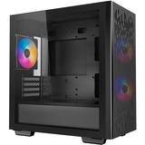 DeepCool MATREXX 40 3FS Micro Tower Sort, Towerkabinet Sort, Micro Tower, PC, Sort, micro ATX, Mini-ITX, Acrylonitrilbutadienstyren, SPCC, Hærdet glas, Spil