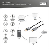 Digitus DB-340202-018-S, Kabel Sort