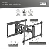 Digitus Full Motion TV-vægbeslag 37" - 80", Wall Mount Sort (mat)
