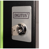 Digitus Glasfrontdør til 19" 16U vægboks Unique-serie, Frontpanel Sort