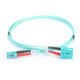 Digitus LWL patchkabel, duplex, LC > SC stik, multimode OM3 Turkis