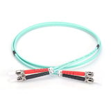 Digitus LWL patchkabel, duplex, ST > ST stik, multimode OM3 Turkis