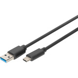 Digitus USB 3.2 Gen 1 tilslutningskabel USB-A > USB-C Sort