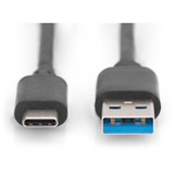 Digitus USB 3.2 Gen 1 tilslutningskabel USB-A > USB-C Sort