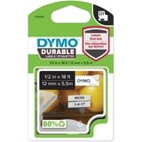Dymo Ægte D1 Holdbare Etiketter | Sort tekst på hvid tape | 12 mm x 5,5 m | Højtydende etikettape til LabelManager-etiketmaskiner 5 m | Højtydende etikettape til LabelManager-etiketmaskiner, Sort på hvid, Flerfarvet, Vinyl, Belgien, -40 - 80 °C, DYMO