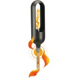 GARDENA ClickUp! havefakkel Rustfrit stål Olie, Lampe Sort, Rustfrit stål, Træ, Olie, 0,35 L, 10 cm