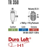 High Peak TR 350, Sovepose mørk rød/grå