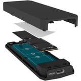 ICY BOX Spade Case 1805, Drev kabinet Sort