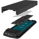 ICY BOX Spade Case 1805, Drev kabinet Sort