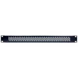 Inter-Tech 88887318 tilbehør til rack Blindpanel, Blænde Sort, Blindpanel, Sort, Metal, 1U, 48,3 cm (19"), 482 mm