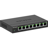 Netgear MS308 Ikke administreret 2.5G Ethernet (100/1000/2500) Sort, Switch Sort, Ikke administreret, 2.5G Ethernet (100/1000/2500), Fuld duplex, Kan monteres på væggen
