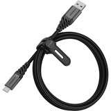 Otterbox USB 2.0 kabel, USB-A stik > USB-C stik Sort
