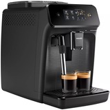 Philips 1200 series Fuldautomatiske espressomaskiner, 2 drikke, Kaffe/Espresso Automat Sort, 2 drikke, Espressomaskine, 1,8 L, Kaffebønner, Indbygget kværn, 1500 W, Sort
