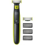 Philips Trim, style, og barber, til alle hårlængder, OneBlade, Skæg trimmer lysegrøn/mørk grå, style, og barber, til alle hårlængder, OneBlade, Batteri, Grøn, Grå