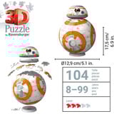 Ravensburger 3D Puzzleball Star Wars BB-8, Puslespil 