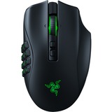 Razer Naga Pro mus Højre hånd RF trådløst Optisk 20000 dpi, Gaming mus Sort, Højre hånd, Optisk, RF trådløst, 20000 dpi, Sort