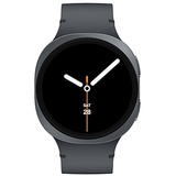 Samsung Galaxy Watch 8 3,81 cm (1.5") AMOLED 44 mm Digital 480 x 480 pixel Berøringsskærm Sølv Wi-Fi GPS (satellit), SmartWatch mørk grå, 3,81 cm (1.5"), AMOLED, Berøringsskærm, 32 GB, GPS (satellit), 34 g