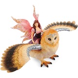 Schleich bayala Fairy In Flight On Glam-Owl, Spil figur 5 År, Fairy In Flight On Glam-Owl, Flerfarvet