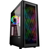 Sharkoon RGB WAVE renoveret, Towerkabinet Sort