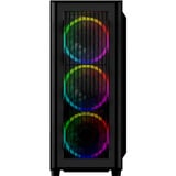 Sharkoon RGB WAVE renoveret, Towerkabinet Sort