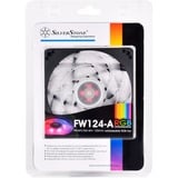 SilverStone SST-FW124-ARGB 120x120x15, Sag fan Sort/Hvid