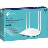 TP-Link TL-WA1201 WLAN adgangspunkt 867 Mbit/s Hvid Strøm over Ethernet (PoE), Adgangspunktet 2.4 GHz, 5 GHz, 867 Mbit/s, 64-bit WEP, 128-bit WEP, WPA, WPA-PSK, WPA2, WPA2-PSK, 10,100,1000 Mbit/s