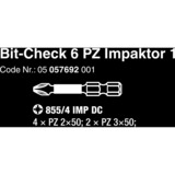 Wera Bit-Check 6 PZ Impaktor 1, Bit sæt 