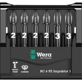 Wera Bit-tjek 6 PZ Impaktor 1, 1/4", 6 dele, Bit sæt 