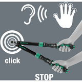 Wera Click-Torque Lock C 3, 05075692001, Momentnøgle Sort/Grøn